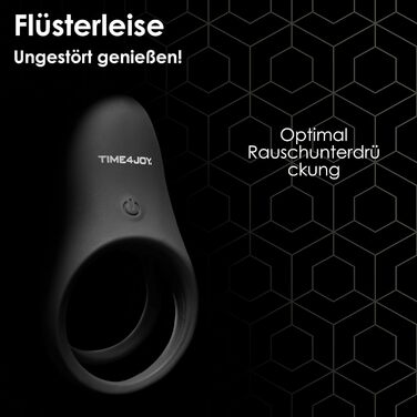 Вібруючий кільце для статевого члена з пультом дистанційного керування - секс-іграшка для пар, чорний