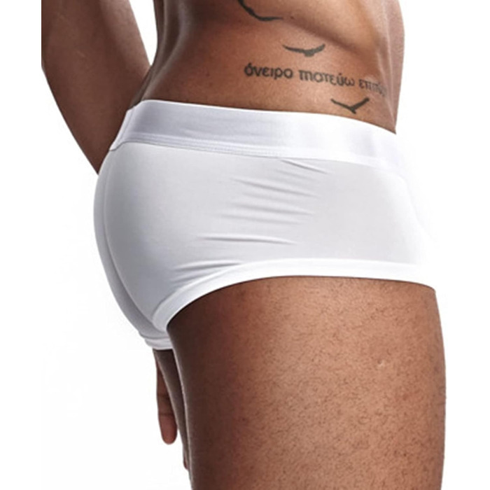 Чоловіча труси боксер з м'якої тканини, дихаюча білизна, комплект 7 шт. (M, білий)