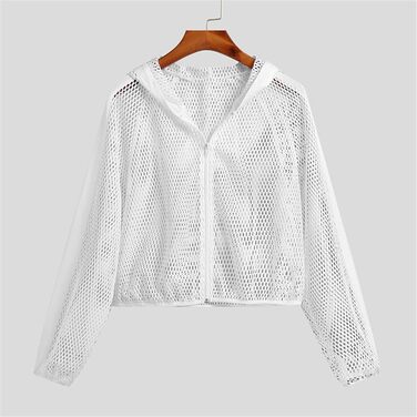 Чоловіча майка з сітки, кроп-топ з капюшоном, прозора, на блискавці, сексуальний, повсякденний стиль, футболка, одяг у стилі стрітвір, розмір 5XL, чорний колір