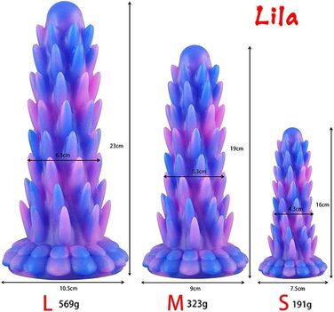 Анальний секс-іграшка Guspiun з широким гаком, силікон, чорний, L