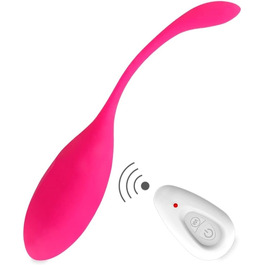 Вібратор JOY DeLuxe з пультом дистанційного керування - віброяйце з силікону, USB-зарядка