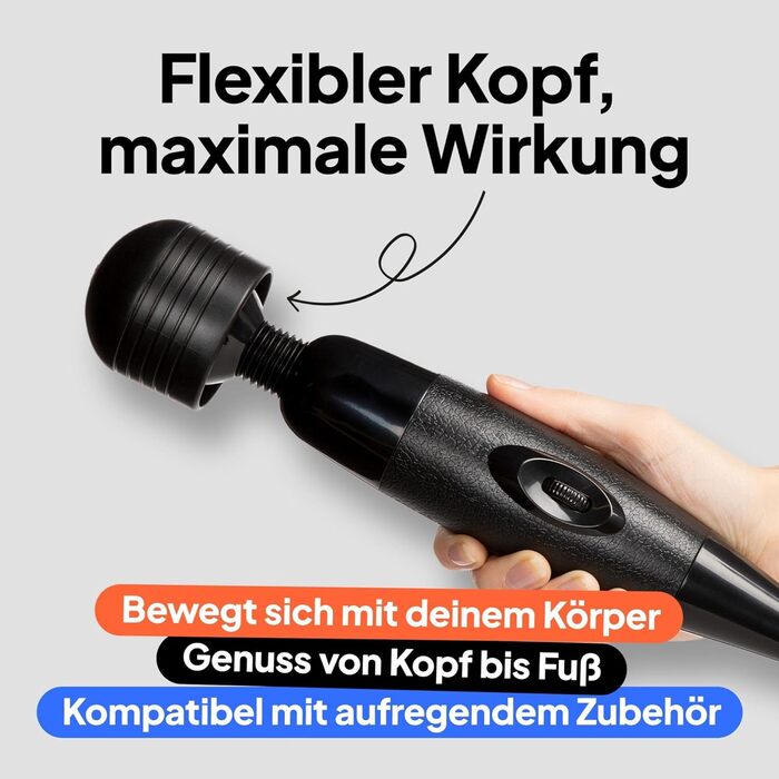 Масажер-вібратор Magic Wand з кабелем для жінок – потужний масаж, інтимна насолода