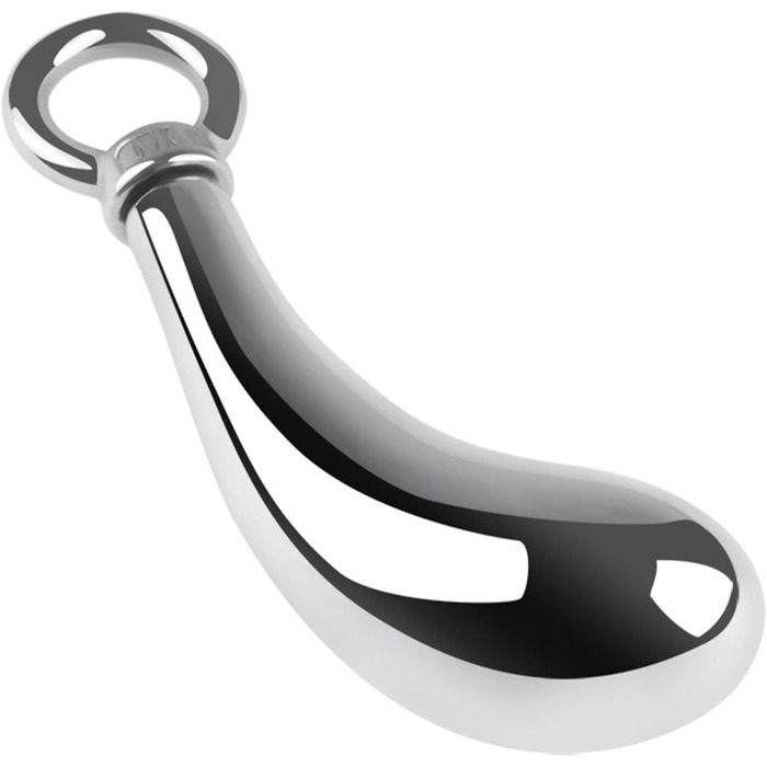 Анальний масажер JXszxbt з нержавіючої сталі (S, M, L) з кільцем для фіксації. Стимулятор G-точки, масажер простати, ануса. Іграшка для дорослих для жінок, чоловіків, пар.