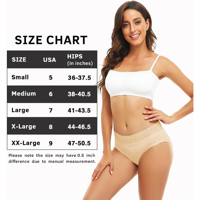 Слідки жіночі Wealurre, бавовна, мереживо, 5 шт. (S, колір тіла)