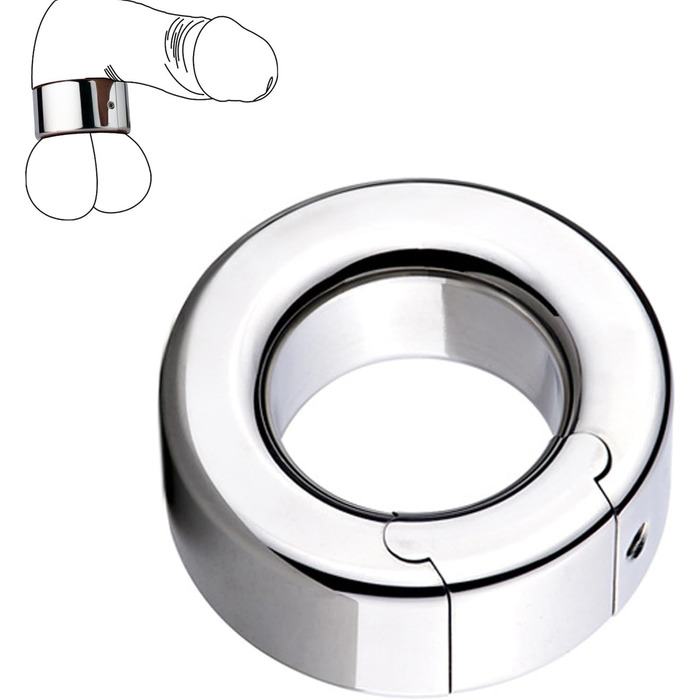 Сталевий кільцевий стимулятор для чоловіків SeLgurFos - важкий, знімний, для SM-ігор, преміум-якість