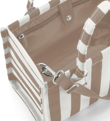 Жіноча сумка-кросбоді reisenthel daily shopper XS прямокутна, колір Summerstripes Coffee