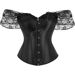 Жіночі сексуальні сукні та корсети: чорний, жовтий, 4XL. Сукні та корсети для сну та відпочинку, елементи інтимної білизни.