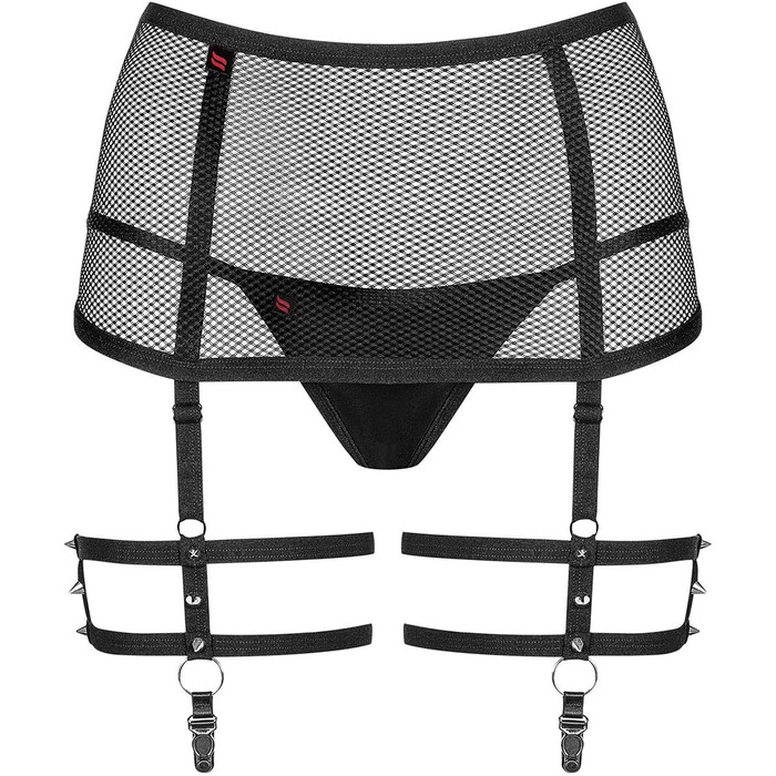 Корсетний ремінь Obsessive 858-GAR-1 для панчохів S/M