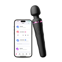 LOVENSE Domi 2: Bluetooth масажер для жінок та чоловіків з LED, пульт керування через додаток, секс-іграшка для пар, чорний