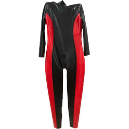 Латексний catsuit GAYLOP: чорно-червоний комбінезон, сексуальний боді, косплей, розмір XL