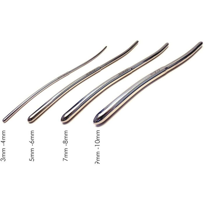 Набір дилататорів уретри: 8 дилататорів Hegar з подвійними кінцями (3-18 мм) + чохол для зберігання