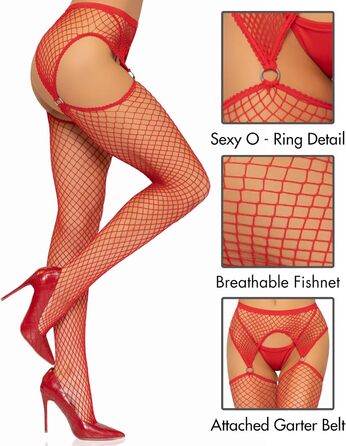 Сет мереживних панчіх з пришитим поясом Leg Avenue (універсальний розмір, багато кольорів)