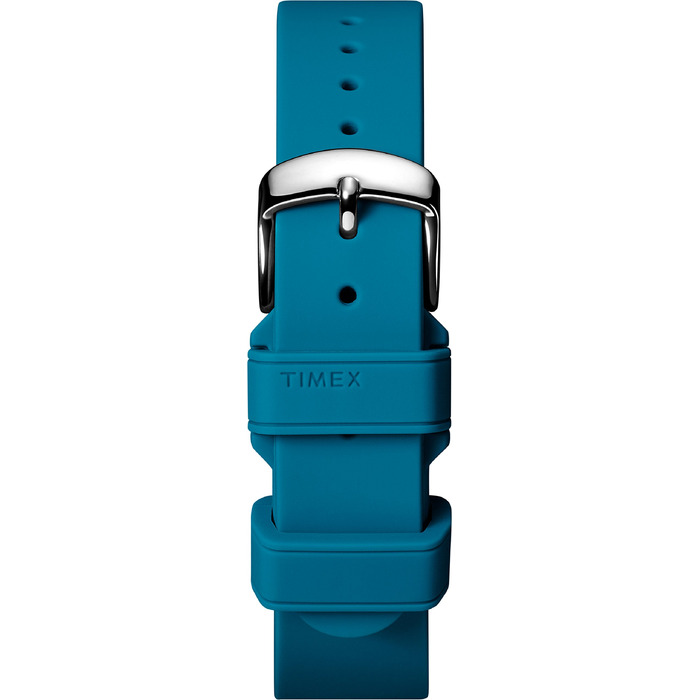 Силіконовий ремінець для смарт-годинника Timex IQ+ Move 18мм, колір синьо-зелений