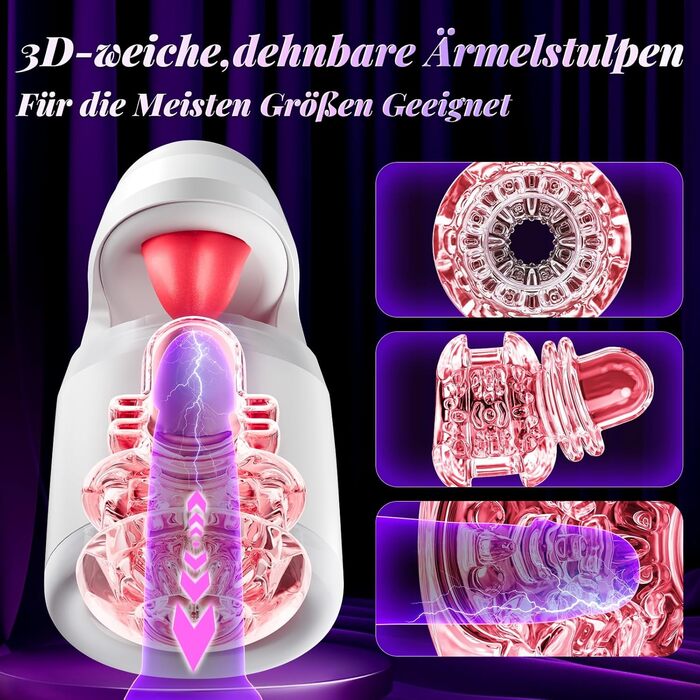 Електричний мастурбатор для чоловіків: стимуляція, оральний секс, 10 режимів, тренажер для пеніса