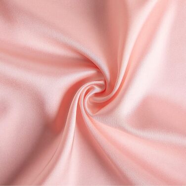 Халат жіночий легкий атласний короткий Aranmei з V-подібним вирізом, 3/4 рукав, для нареченої/дружки, з поясом, рожевий