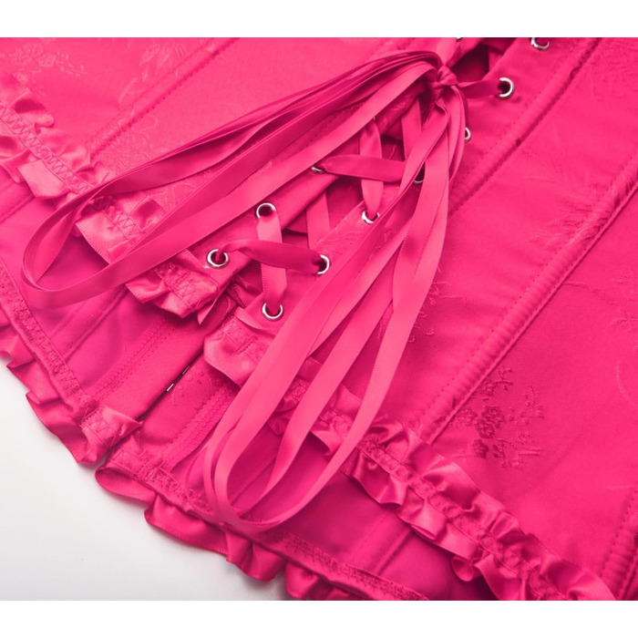 Корсет KUOSE Daen для повного бюсту, корсет для живота, топ великих розмірів, чорний, зелений (L, Рожевий)