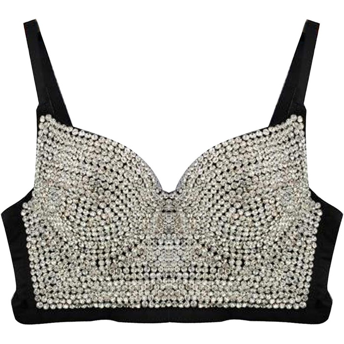 Жіночий корсет бюстгальтер-топ, слінг, кроп-топ, корсаж, обтислий жилет, срібний, XS