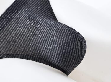 Чоловічі шорти ZUOAIYIN з великою кишенею. Сексуальна білизна для чоловіків, під одяг. Еластичні шорти з спандексу, поліестеру, еластану (9221). Чорний, сірий (M)