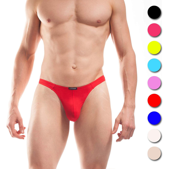 WOJOER Базові шорти з еластичної тканини для пляжу та під одяг, дихаючі, легкі, дизайнерський клубний одяг від німецького бренду (S, Vulcano)