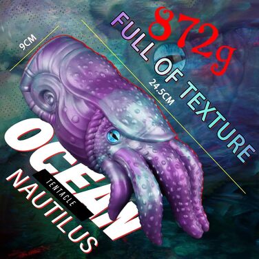 Масажер для чоловіків Silikon Octopus Tentacle 872г – Реалістичний секс-іграшка з силікону, Октопус, Клітор, Анальний