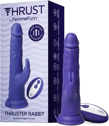 Сексуальна іграшка Femmefunn Thruster Rabbit Dark Purple, універсальний розмір