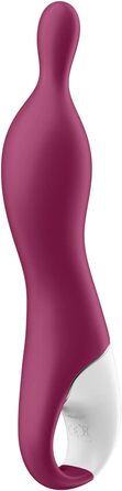 Вібратор Satisfyer A-Mazing 1 для жінок | Гнучкий наконечник для глибокої стимуляції | Водостійкий (IPX7) | Перезаряджуваний | Ягода