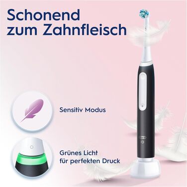 Електрична зубна щітка Oral-B iO Series 5, чорна (Matt Black) — 5 режимів чищення, з дорожнім футляром та 1 насадкою