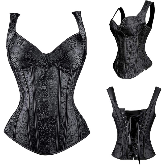 Корсет-чокер для жінок Korsage Karneval, чорний, розмір M - для схуднення та клубної моди