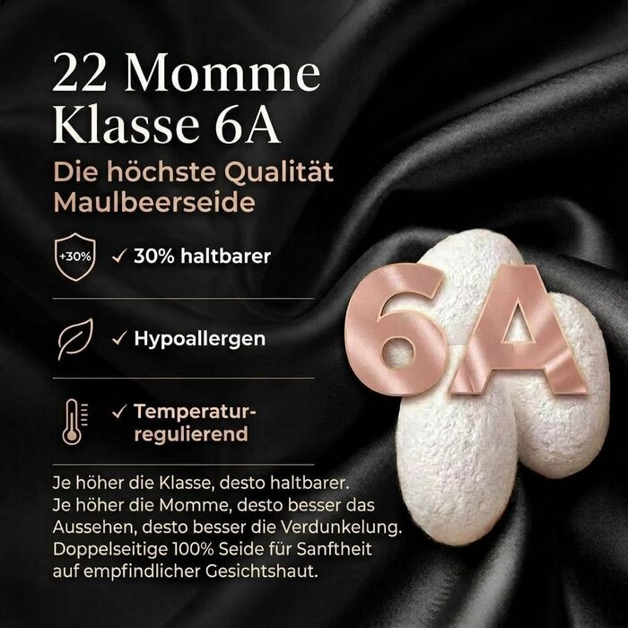 Шовкова маска для сну MATASSE 3D з натурального шовку Mulberry 22 момме (клас 6A), анатомічна маска з виїмками для очей, чорна, унісекс