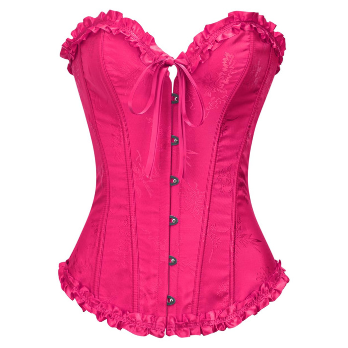 Корсет KUOSE Daen для повного бюсту, корсет для живота, топ великих розмірів, чорний, зелений (L, Рожевий)