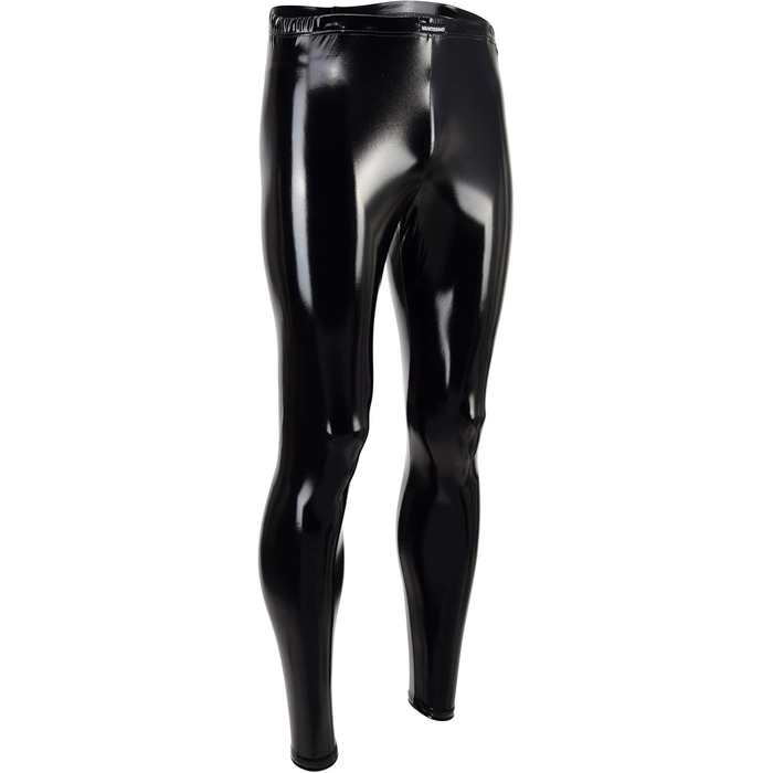 Чоловічі шкіряні лосини Vantissimo, виготовлені в Німеччині. Чорні лосини з ефектом лаку, облягаючі, з штучної шкіри. Модель Meggings Wetlook Leggings XXL