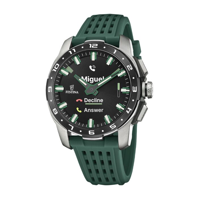 Смарт-годинник Festina Connected світло-зеленого кольору