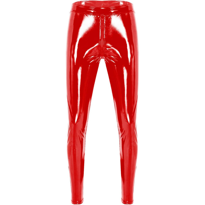 Чоловічі шорти-спідниця з відкритим кроком для вечірок (4XL, Червоний)