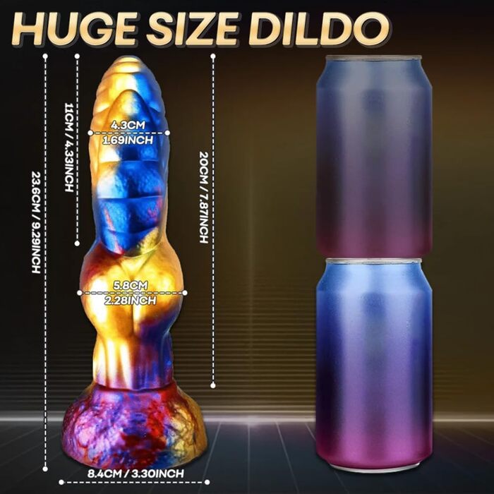 Анальний вібратор Lmgoc 23.6 см: монстр-вібратор з 7 режимами та стимуляцією простати для чоловіків та жінок