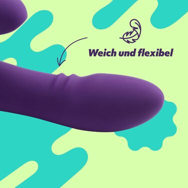 Вібратор AMORELIE Joy – Кролик для жінок | Водостійкий, перезаряджуваний, силікон, ABS, фіолетовий