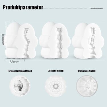 Яєчко для мастурбації Seckoe, TPE, 3 шт. (набір) - для дорослих