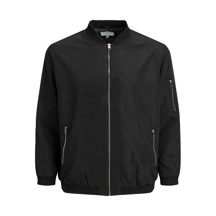 Чоловіча куртка-бомбер JACK & JONES Blousonjacke, чорна, розмір 5XL