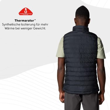 Чоловічий утеплений жилет Columbia Powder Lite II Vest, чорний, розмір M