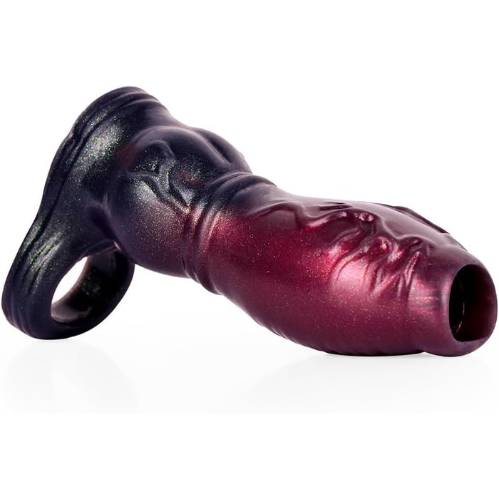 Чохол для пеніса з кільцем для яєчок, збільшувач пеніса, затримка еякуляції, для чоловіків та пар (S/M/L)