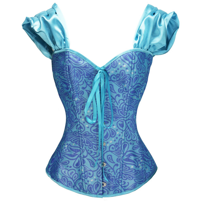 Бюстгальтер корсет Daen Brocade від Bslingerie® (XL, блакитний)