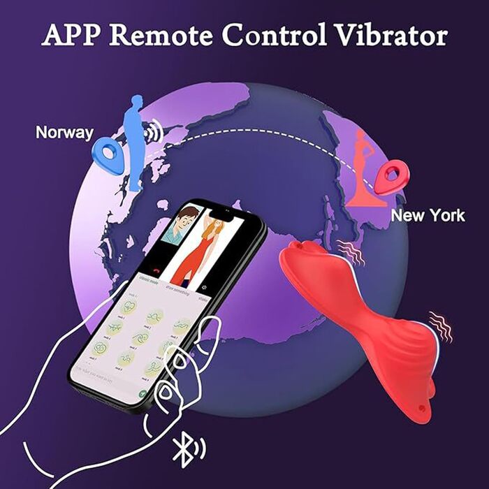 Вібратор для жінок PQKuss Bluetooth, 9 режимів, міні-вібратор 