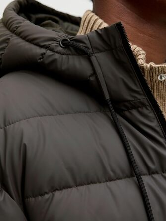 Чоловіча стібана куртка JACK & JONES, колір Asphalt, розмір S