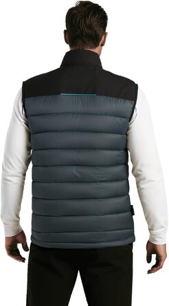 Чоловічий жилет Softshell WORK IDEA: водовідштовхуючий, вітрозахисний, дихаючий спортивний жилет для бігу, їзди на велосипеді, гольфу та роботи (Сірий, XXL)