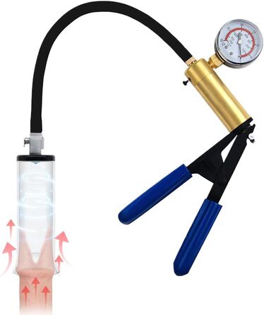 Набір для корекції статевого члена для чоловіків з манометром та ручкою. Масажер для статевого члена, силіконовий, для еротичних ігор.