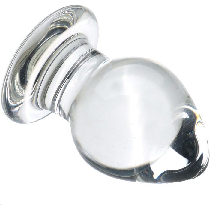 Скляний анальний плаг ScreaAss, 5 розмірів (32/40/45/55/65 мм), набір, прозорий. Іграшки для дорослих для жінок та чоловіків.