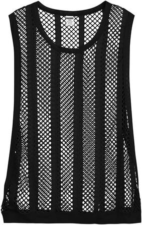 Чоловіча сітчаста жилетка YAHWULAI: стильна жилетка без рукавів з прозорою сіткою, 1 шт.