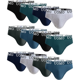 Чоловіча бавовняна білизна Channo: 12 шт. комфортні труси XXL, багато кольорів