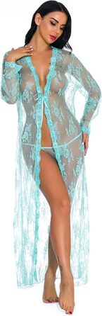 Комплекти нижньої білизни GMDNS для жінок: сексуальні нічні сукні великих розмірів (до 200 кг). Яскравий зелений колір, розмір S.