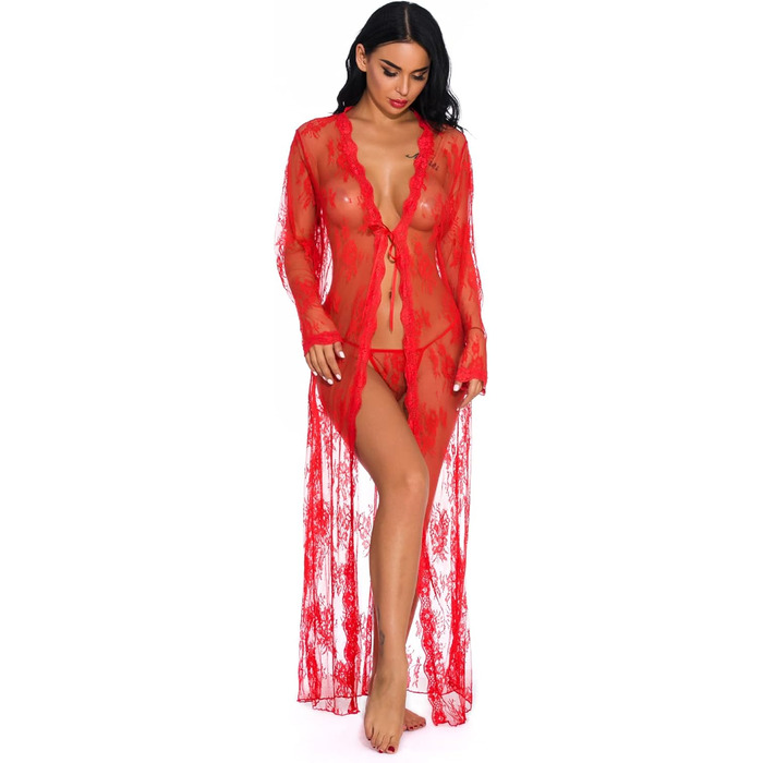 Комплекти нижньої білизни GMDNS для жінок: сексуальна нічна сорочка великих розмірів (XXL, червоний)