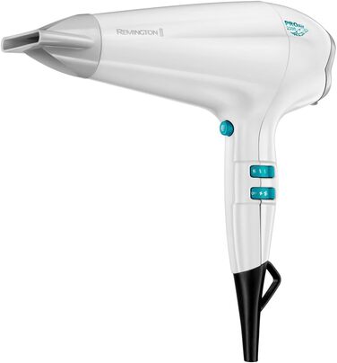 Фен для волосся Remington Pro-Air Power AC6330 з іонною технологією, 2300 Вт, AC-мотор, з дифузором та двома насадками-концентраторами, білий